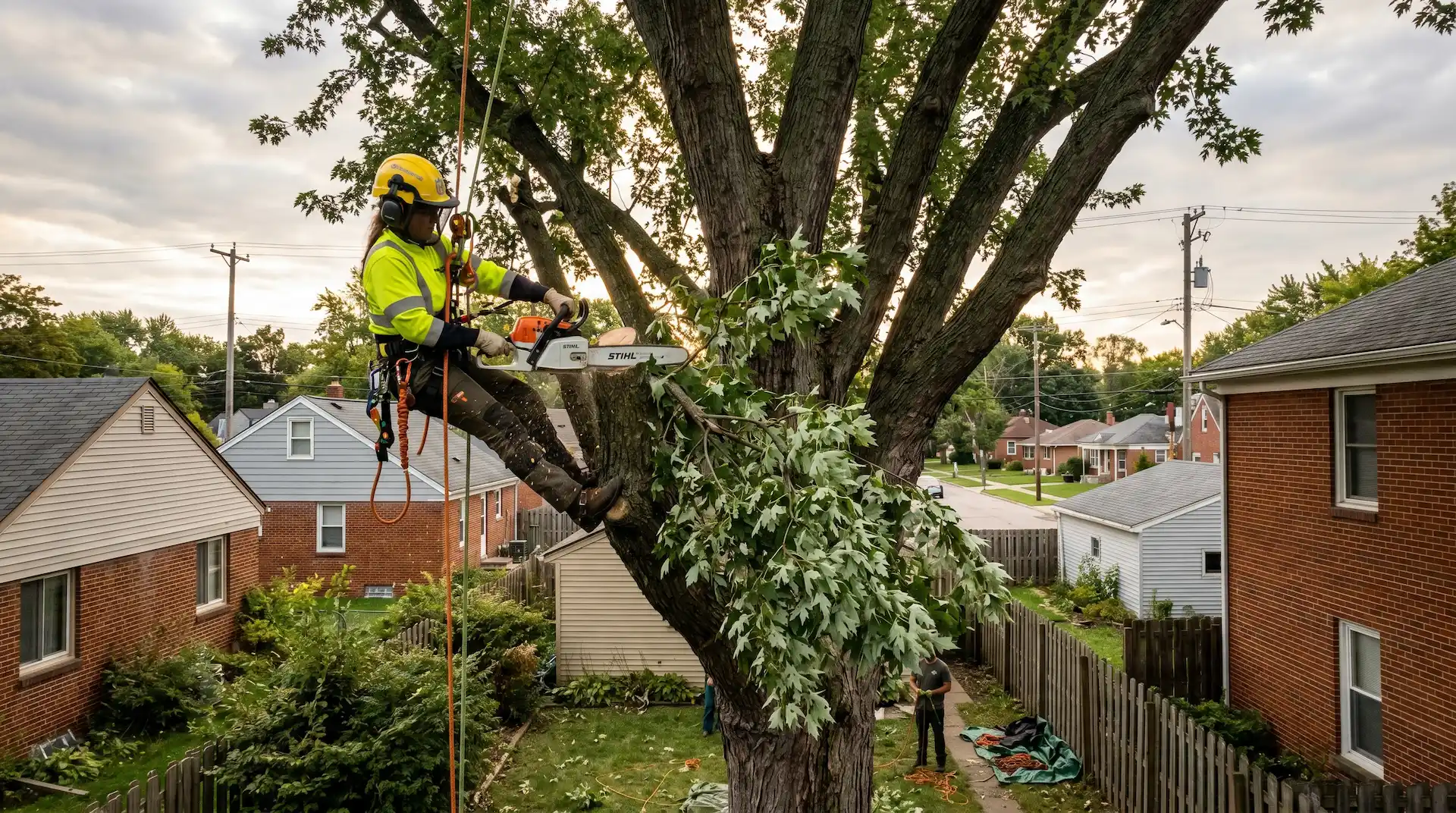 City of Lansing tree removal responsibility