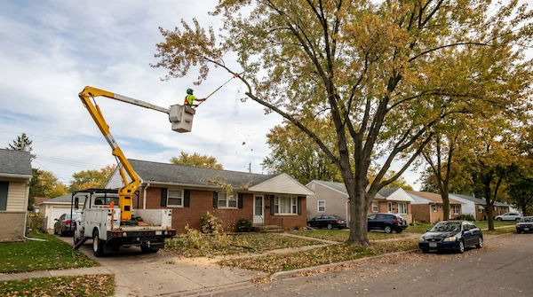 Tree trimming and crown reduction in Lansing Michigan