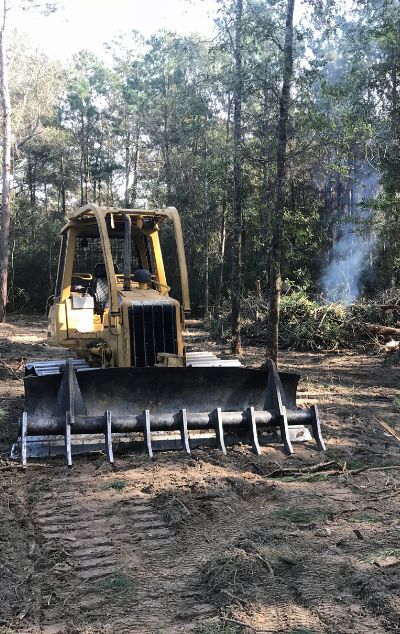 Land Clearing with a Bull Dozer